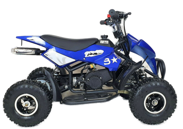 50cc 2 Stroke Quad Bike (Blue) - Image 3