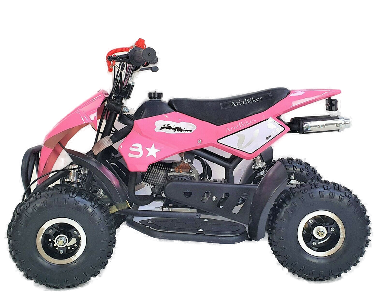 50cc 2 Stroke Quad Bike (Pink) - Image 3