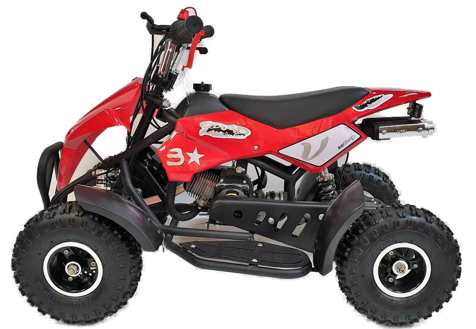 50cc 2 Stroke Quad Bike (Red) - Image 2