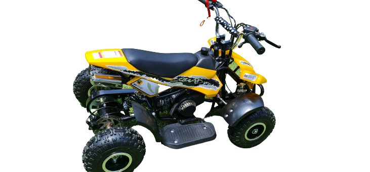 50cc 2 Stroke Quad Bike (Yellow) - Image 3